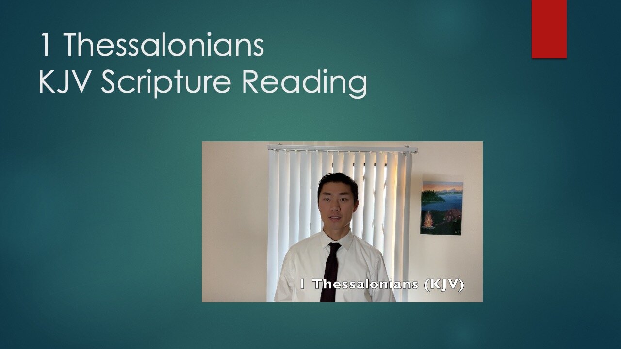 1 Thessalonians KJV Audio Bible Reading with Scripture on Screen