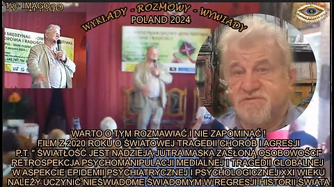 ŚWIATŁOŚC JEST NADZIEJĄ JUTRA. MASKA ZASŁONĄ OSOBOWOSCI. FILM O ŚWIATOWEJ TRAGEDII CHORÓB I AGRESJI.