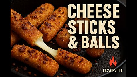 Cheese Sticks & Cheese Balls – Skillet Style with Sausage & Crumbs