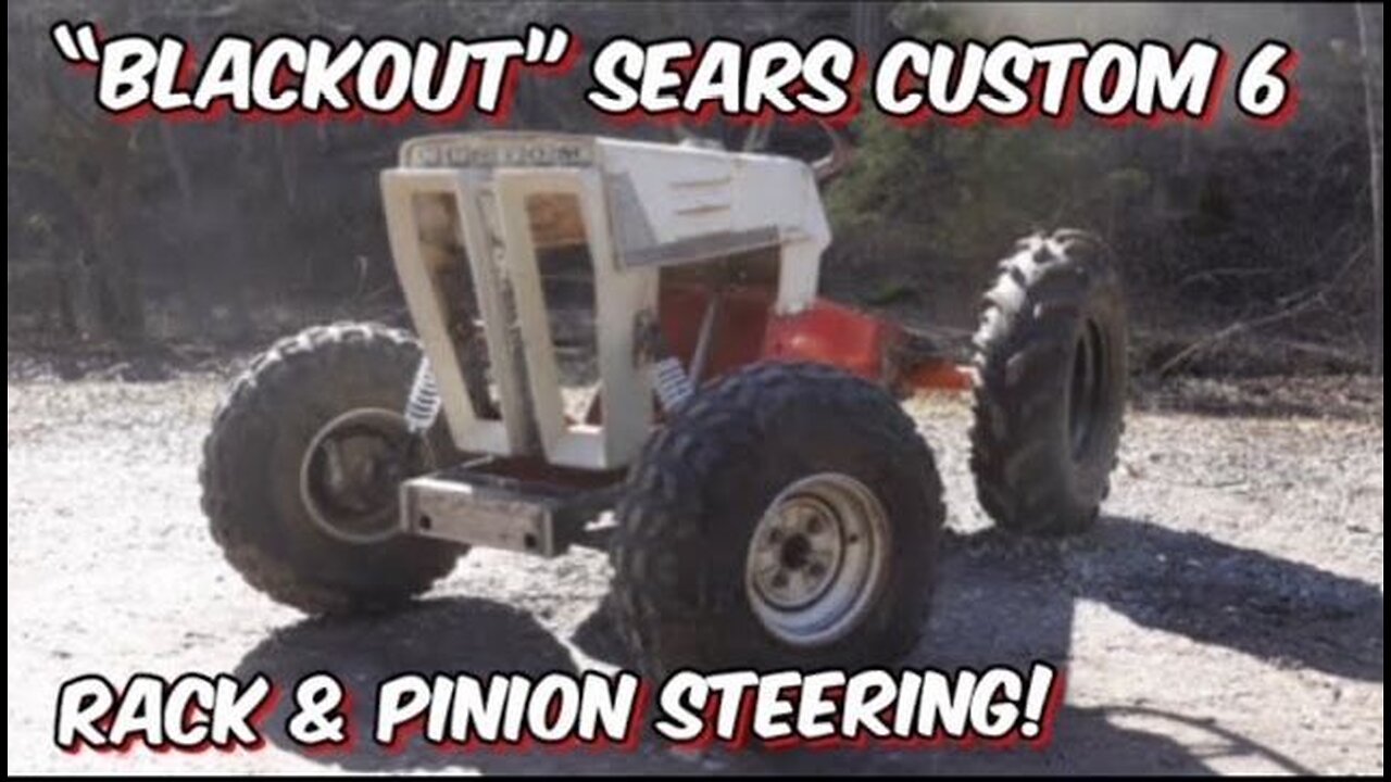 Blackout gets Rack & Pinion steering! 1967 Sears Custom 6 Mud Mower Build- Part 6