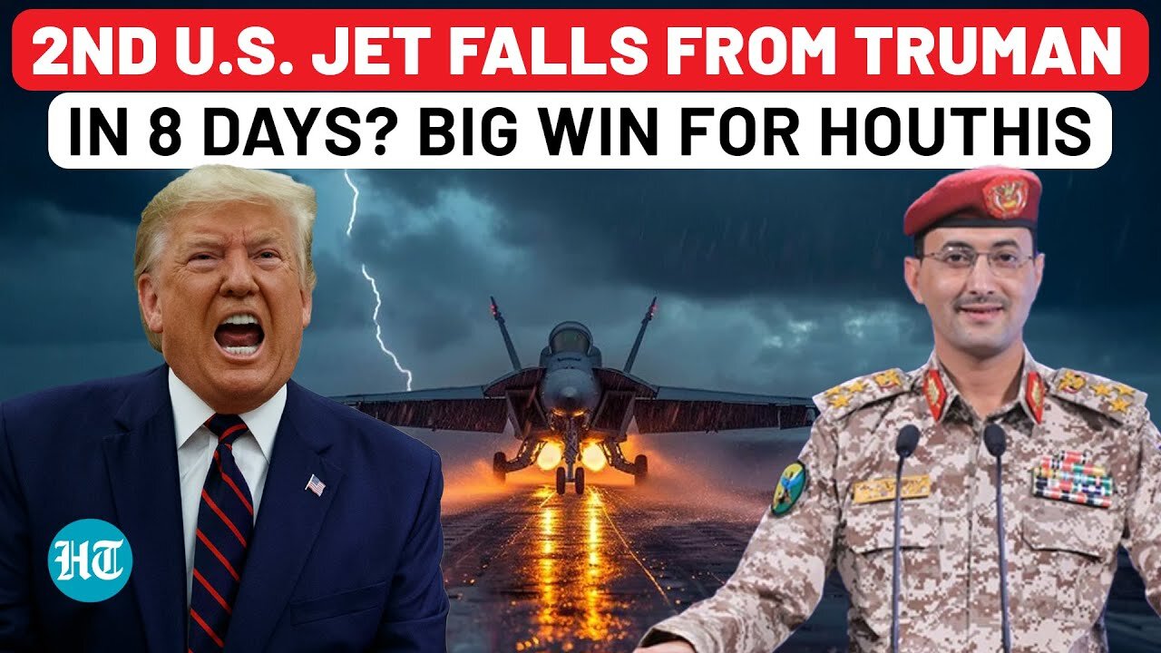 Houthis Score Again? Back-to-Back Blows From USS Truman in Just 8 Days As 2nd Jet Falls Overboard