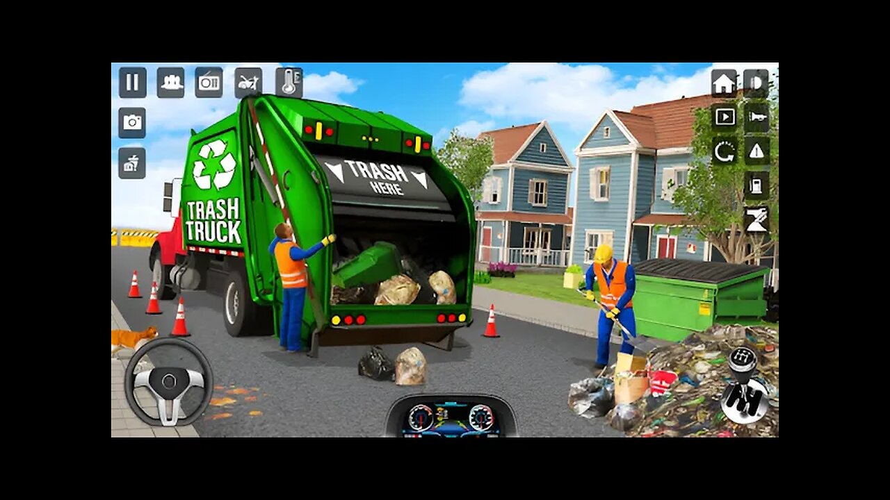 Trash Truck Games Simulator 3D Android Gameplay