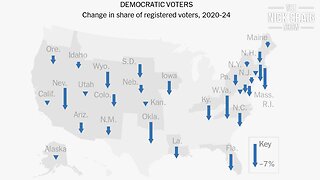 Democrat Voter Registration - Thursday, August 21st, 2025