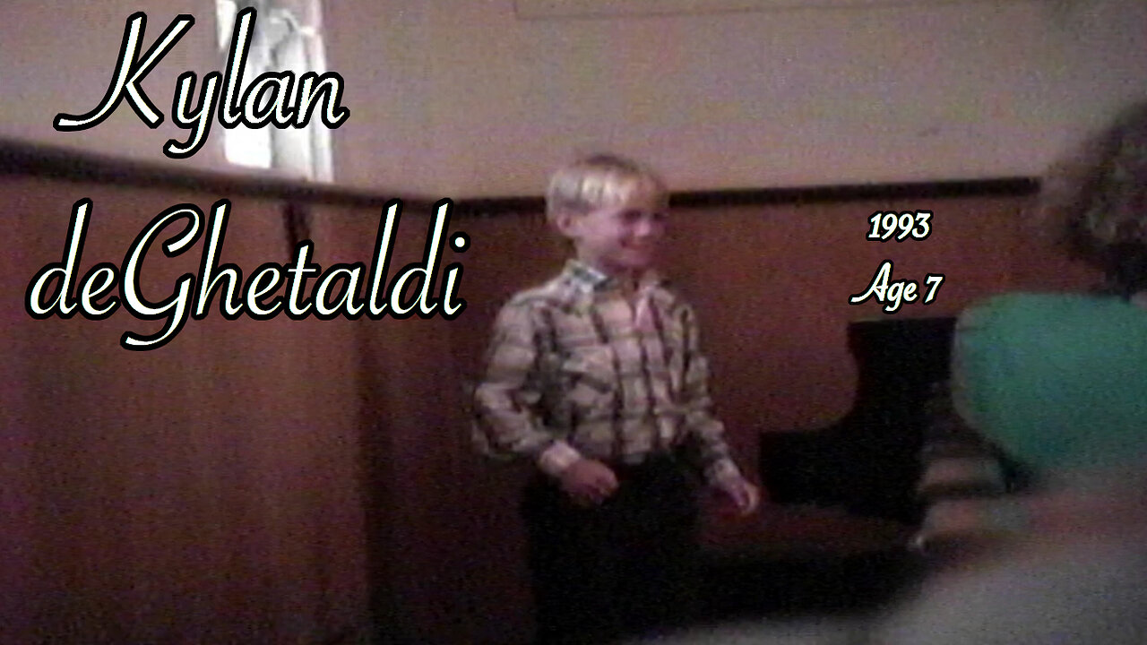 Kylan deGhetaldi (age 7) - Piano Recital (1993)