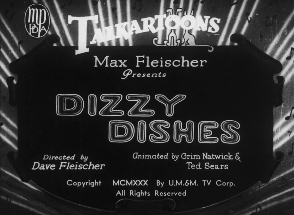 Betty Boop: Dizzy Dishes (1930)