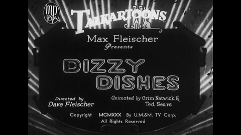 Betty Boop: Dizzy Dishes (1930)