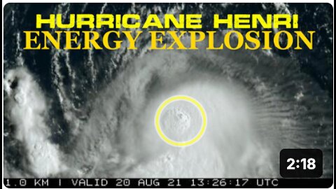 "Hurricane Henri's Massive Energy Explosion Captured on Satellite Feed"