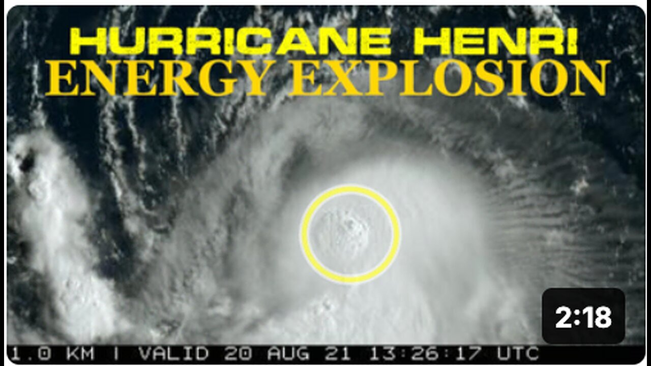 "Hurricane Henri's Massive Energy Explosion Captured on Satellite Feed"