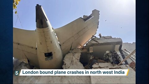 Plane crash in India flight at Ahmedabad to London today News