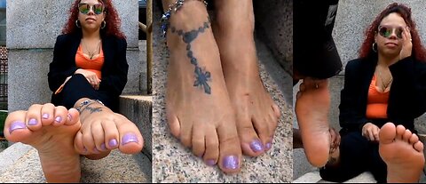 Video 13 - Pubic Feet Interview, Cute Girl Stink Sweaty Soles -Full 6 Min Vid Available
