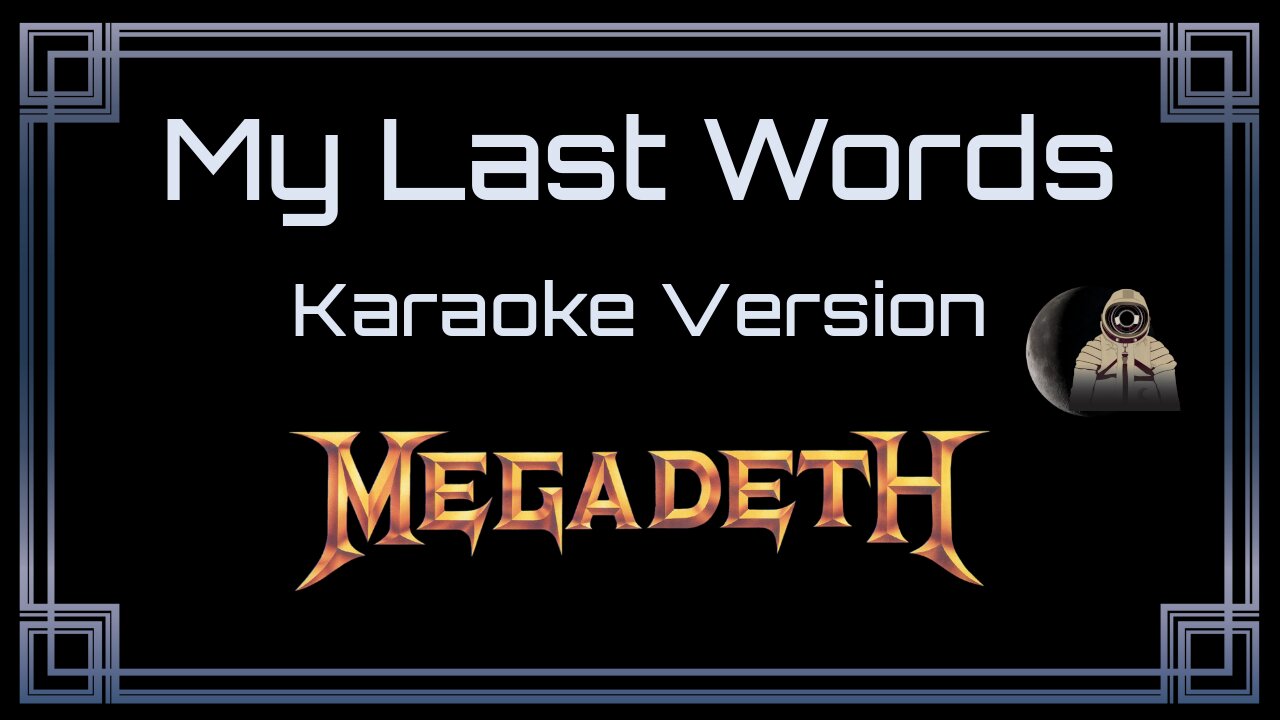 Megadeth - My Last Words (CC)