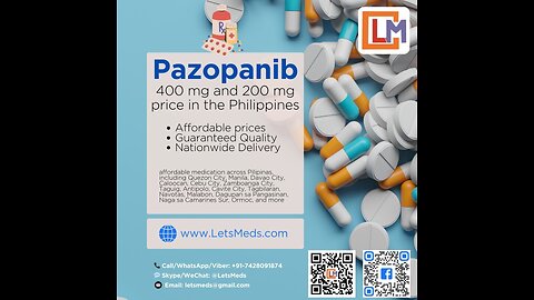 Buy Pazopanib Tablets Online in the Philippines – Affordable Price from LetsMeds