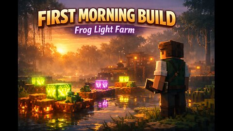First 6AM Minecraft Stream of 2026 | Cozy Morning Frog Light Farm Build
