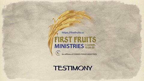 Todd Biery's Ordination as Elder/Deacon and Testimony