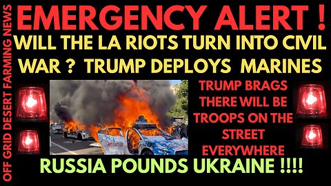 EMERGECNY ALERT !! WILL THE LA RIOTS TURN IN A CIVIL WAR ?? TRUMP DEPLOYS MARINES !!!