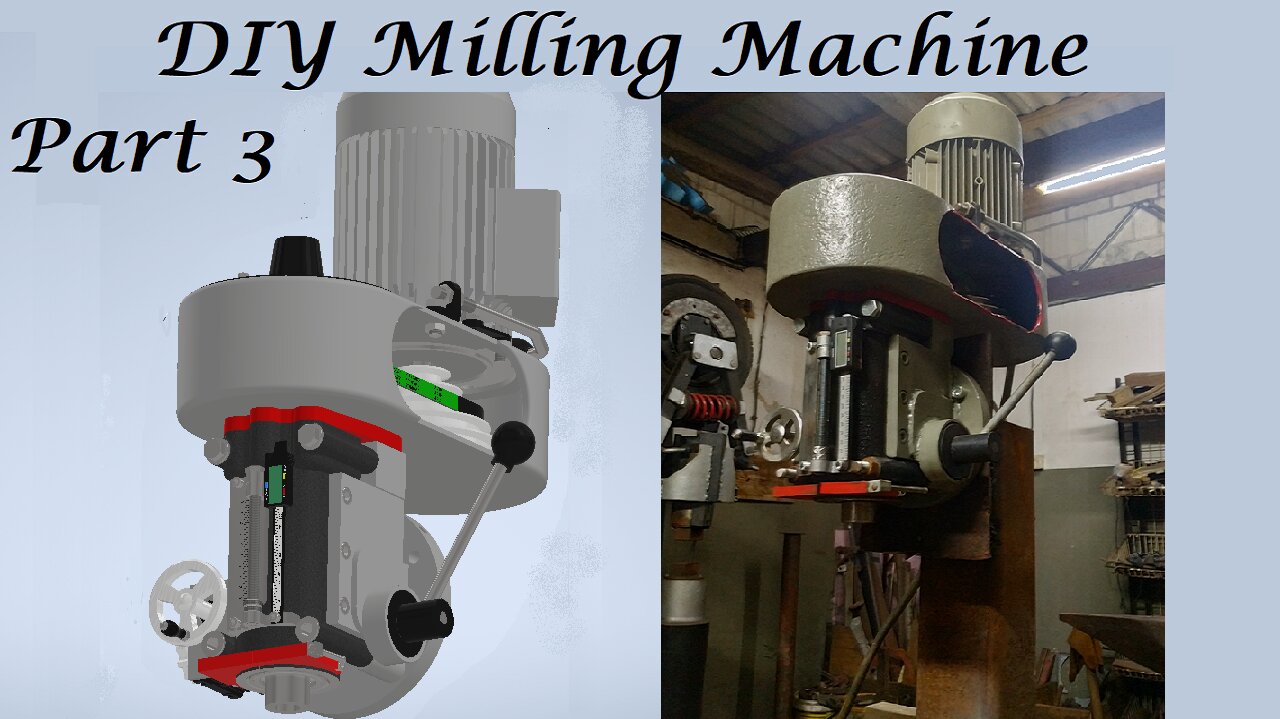 DIY Bridgeport like milling machine build - part 3 "Machine head finished"