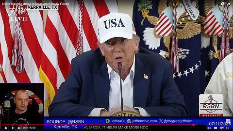 LIVE: President Trump in Texas After Deadly Floods