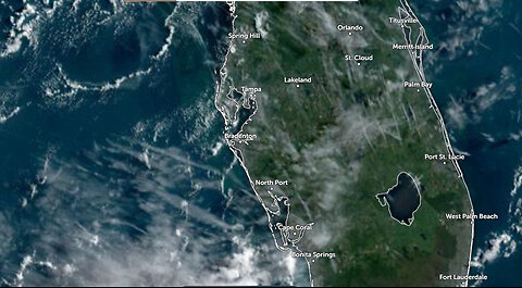 Heavy Geoengineering Stratosphere Aerosol Injection- Florida & The Pacific Ocean this Morning! 🆘