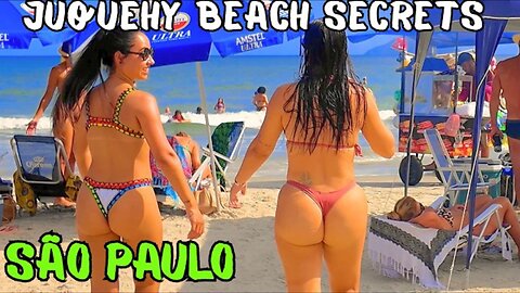 🇧🇷 Algo mágico acontece nesta praia... Descubra Juquehy em 4K 🌊✨ | Juquehy Beach Secrets【4K POV 】