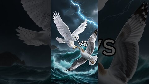 Snow owl vs Vultures