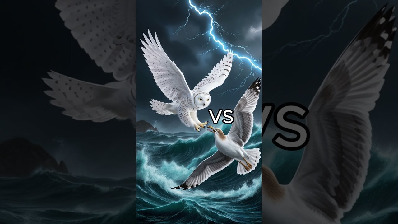 Snow owl vs Vultures