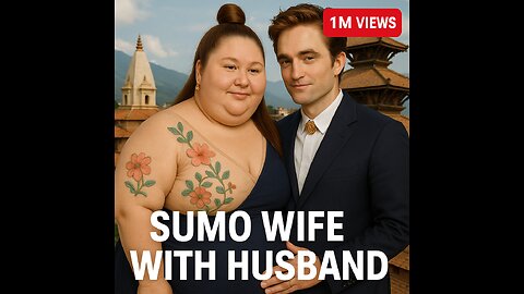 Sumo Wife vs Husband – No Chance to Win!"
