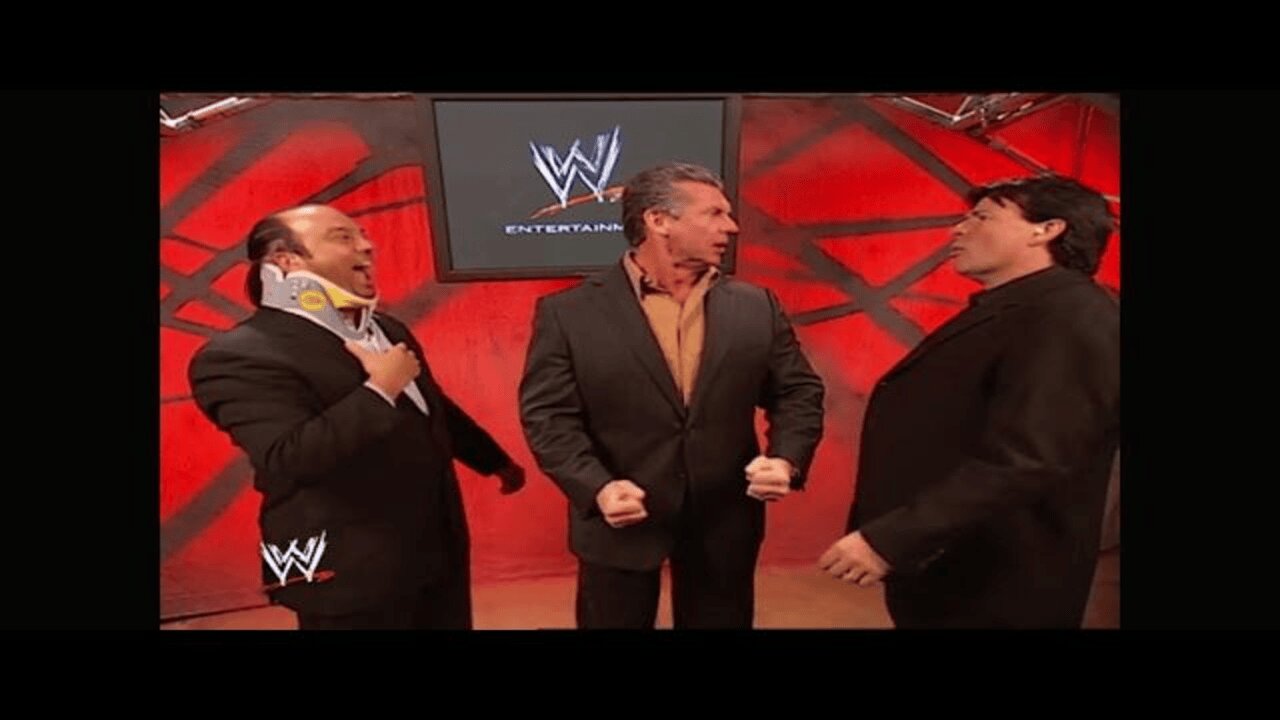 Vince McMahon & Eric Bischoff & Paul Heyman segment