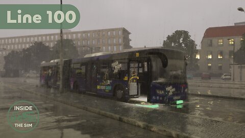 THE BUS - Line 100 | Super immersive bus driving experience in Berlin | Wheel cam