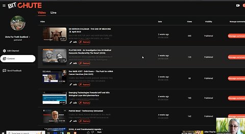 Our Channel on Bitchute Not Accessible in the UK ! (Unite For Truth Scotland)