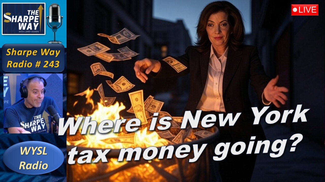Sharpe Way Radio # 243: Where Is New York Tax Money Going? 💰🗽 WYSL Radio at 1pm.