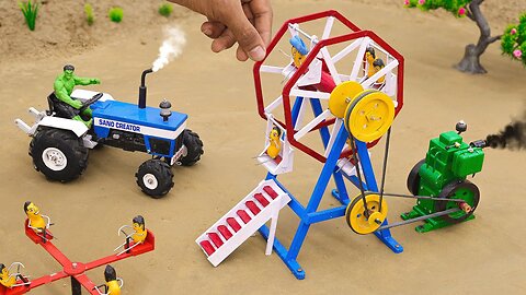 Diy tractor making amazing mini ferris wheel science project