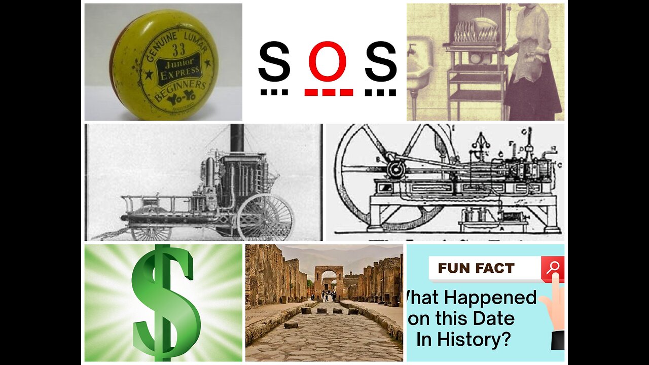 THIS DATE IN HISTORY - $ and Yo-Yo Invented, Dishwasher, Big Bang Theory and MORE! 04/01/25
