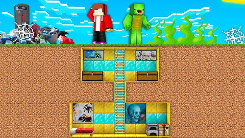 EndermanEXE vs Mikey and JJ Underground Bunker !