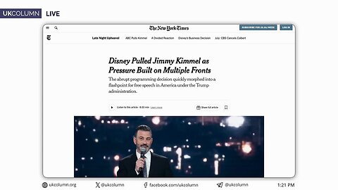Jimmy Kimmel - The Story Behind The Story | UK Column News