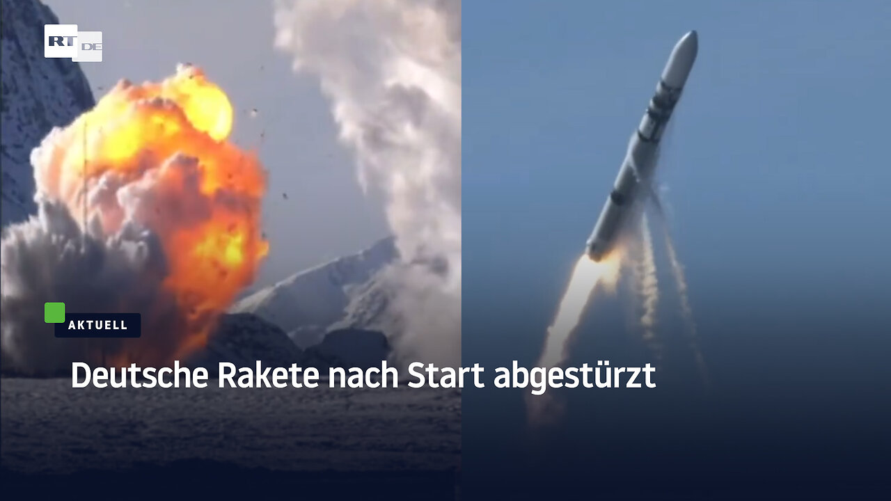 Deutsche Rakete nach Start abgestürzt