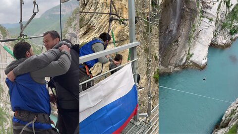 Islam Makhachev Teases Scared Usman Nurmagomedov Before His Bungee jump