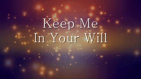 Keep Me In Your Will - SSCC Music Alto Solo
