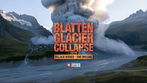 Blatten Switzerland Glacier Collapse 2025 | Village Buried Under Ice, Mud & Rock | News Plus Globe