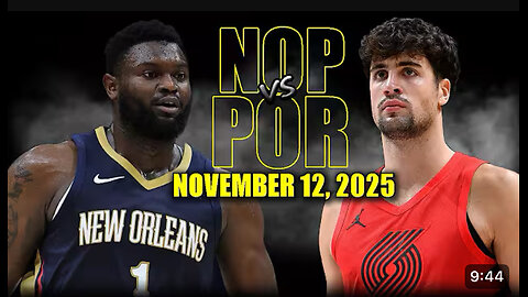 New Orleans pelicans versus Portland Trailblazers game highlights