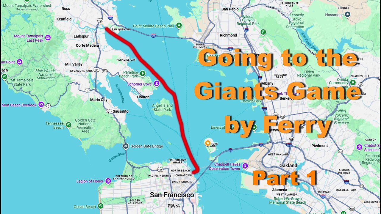 Going to San Francisco Giants Game by Ferry (Larkspur) pt.1