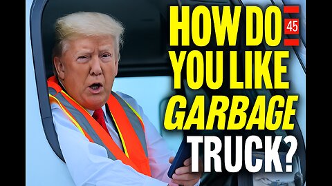 Trump Trolls Biden with a Garbage Truck Trump ridiculise Biden avec un camion-poubelle