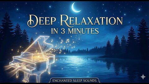 Deep Relaxation in 3 Minutes 🌜 Peaceful Sleep Melodies & Relaxing Piano