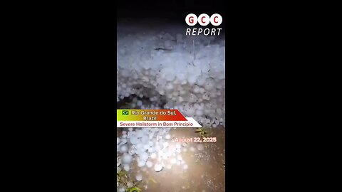 #Brazil #RioGrandedoSul #BomPrincipio #hail #ClimateCrisis #weather #climate #destruction #anomaly
