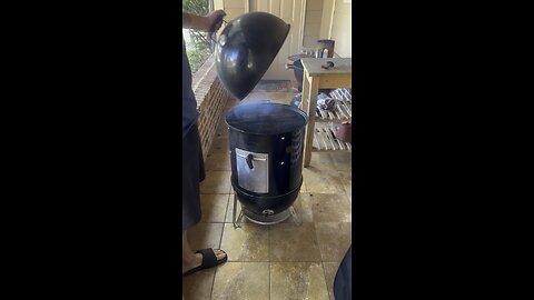Ready The Weber Smokey Mountain 🔥💨💨