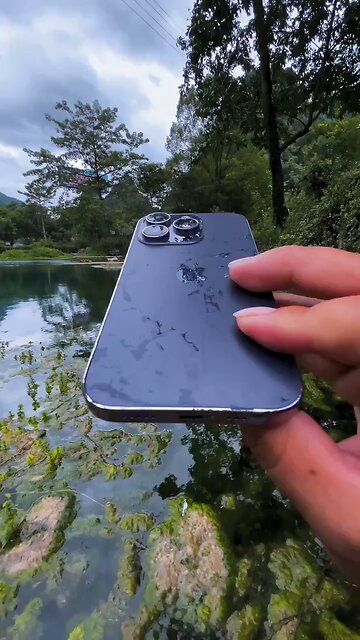 iphone 16 pro camera testing under water 4k satisfaction video
