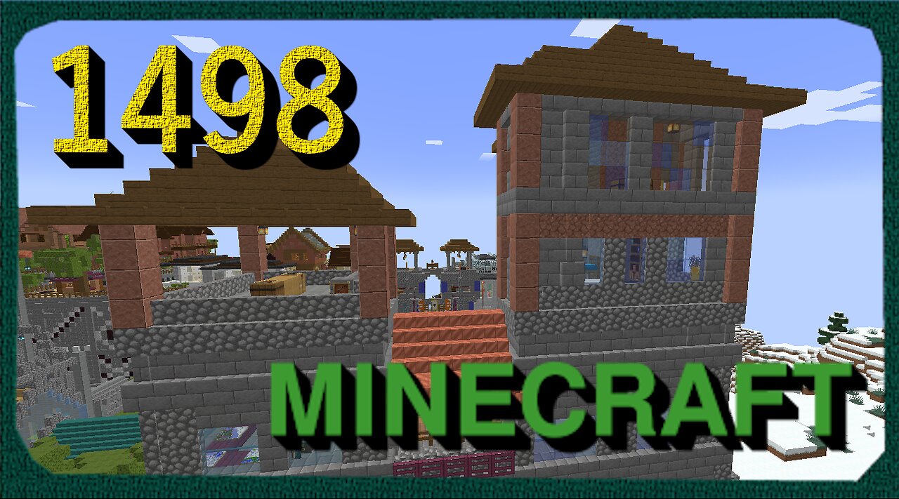 Lets Play Minecraft Episode – 1498 Finished with the gate towers