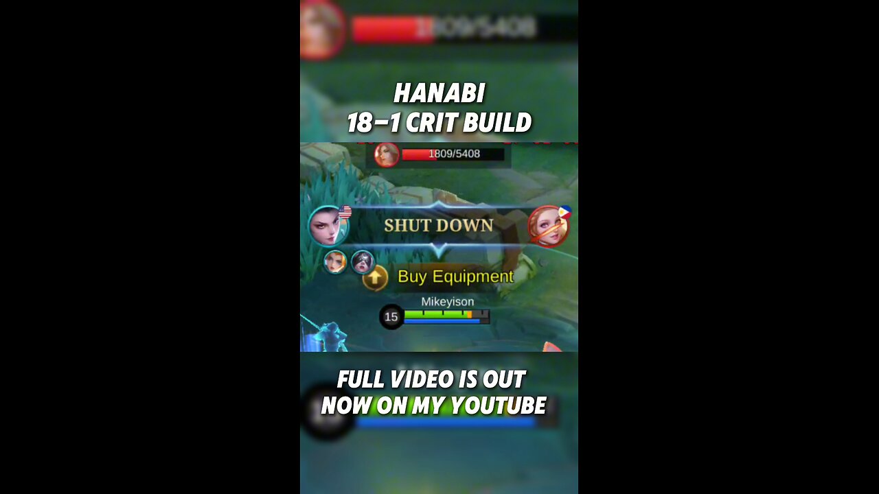18-1 Hanabi Crit build 🔥 #mobilelegends #moba #hanabi #crit #critbuild