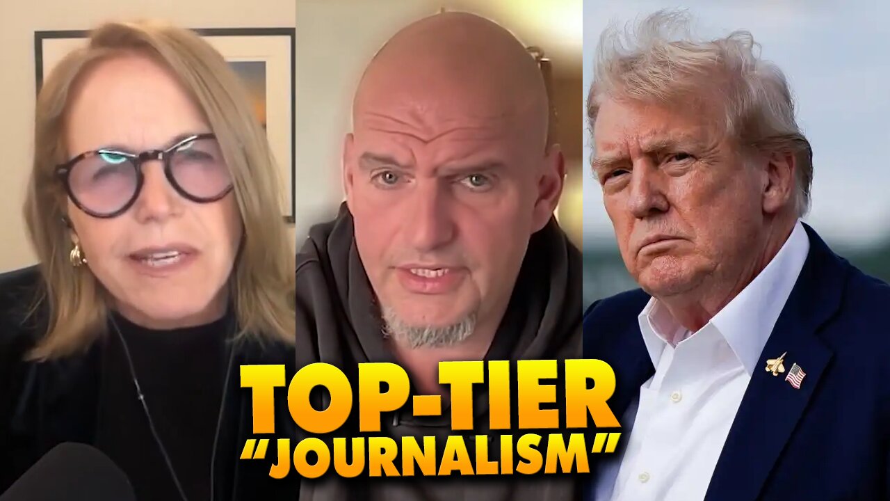 "Journalist" REPEATEDLY tries and FAILS to bait John Fetterman into calling Trump an "AUTOCRAT"