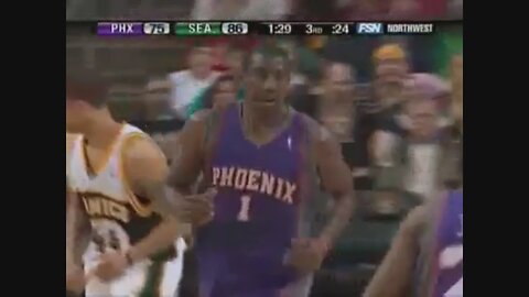 Amare Stoudemire 18 Points @ Sonics, 2006-07.