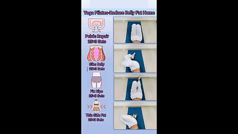 Yoga Pilates-Reduce Belly Fat#short #reducebellyfat #bellyfatloss #yoga